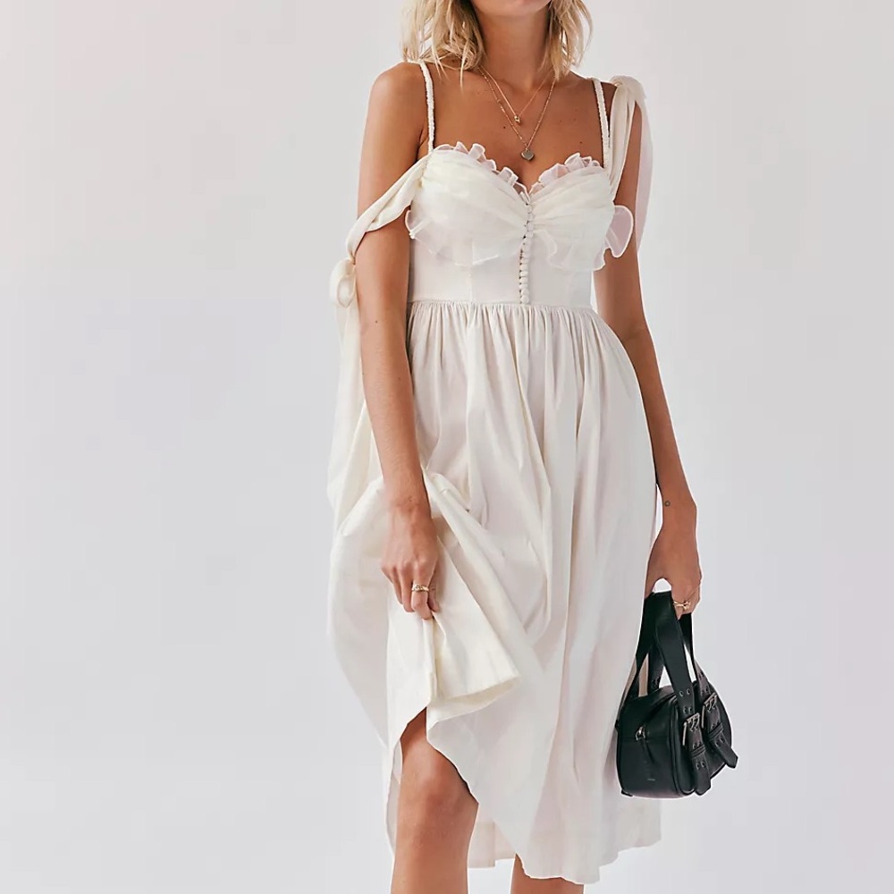NWT For Love And Lemons Heidi Midi Dress XS